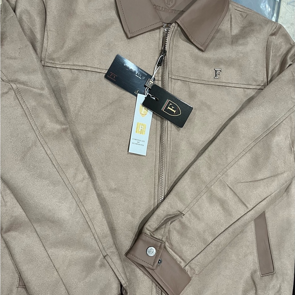 Mens leather jacket with 80% discount
